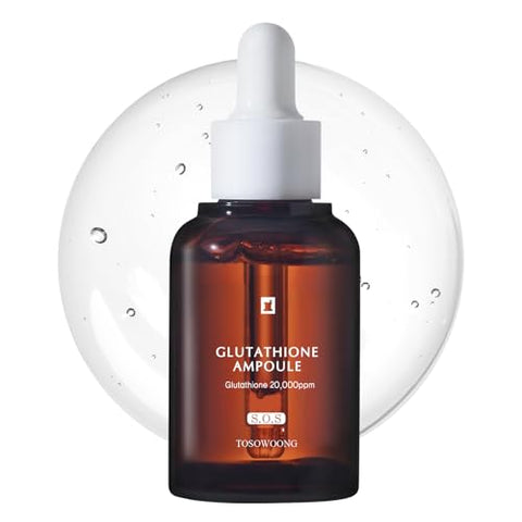 Glutathione Serum with 20,000ppm Glutathione, Niacinamide and hyaluronic acid, Dark Spot,Korean Skincare, 30ml, 1.01 fl. oz.