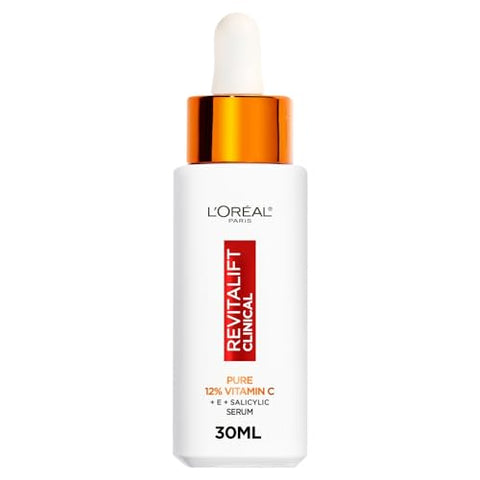 L'Oréal Paris Revitalift Clinical 12% Pure Vitamin C includes Hyaluronic Acid, Salicylic Acid, Vitamin C