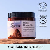 Sky Organics Bentonite Clay Powder with Detoxifying Indian Healing Clay fVegan & Cruelty-Free Skin Care, 454 grams