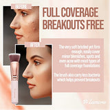 Make Up Brush Foundation Kabuki Flat Top - Premium Quality Synthetic Dense Bristles!