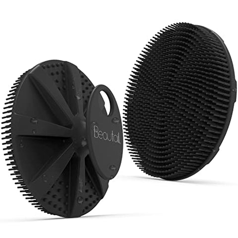 Silicone Body Scrubber Black