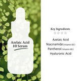 Azelaic Acid 10% Facial Serum with Niacinamide - Fast Rosacea Skin Care Product + Reduce Cystic Acne Scar
