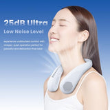 Neck Fan - 5200mAh Portable Neck Fans 16hrs Working Time (White)
