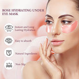 Rose Under Eye Mask, Collagen Patches For Dark Circles and Wrinkles 30 Pairs
