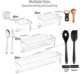 16 Pcs Clear Plastic Drawer Organiser