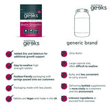 Nutrition Geeks Biotin Hair Growth Supplement - 180 Tablets Enhanced with Zinc & Selenium, Hair Vitamins Complex - Biotin 10000 mcg