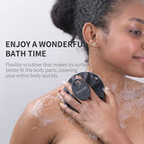 Silicone Body Scrubber Black