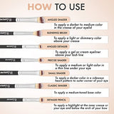 7 Piece Essentials - Pencil, Shader, Tapered, Definer - Vegan Synthetic Bristles