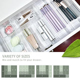 16 Pcs Clear Plastic Drawer Organiser
