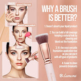 Make Up Brush Foundation Kabuki Flat Top - Premium Quality Synthetic Dense Bristles!