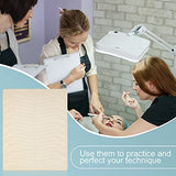 16 Pieces Double Sided Practice Skin for Eyebrows (White)