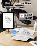 Bluetooth Tattoo Stencil Machine A4 Thermal Stencil Maker with 10Pcs Transfer Paper
