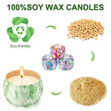 4 x 125 Grams Scented Candles,Candle Gift SetRose, Lavender, Vanilla, Lemongrass