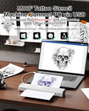 Bluetooth Tattoo Stencil Machine A4 Thermal Stencil Maker with 10Pcs Transfer Paper