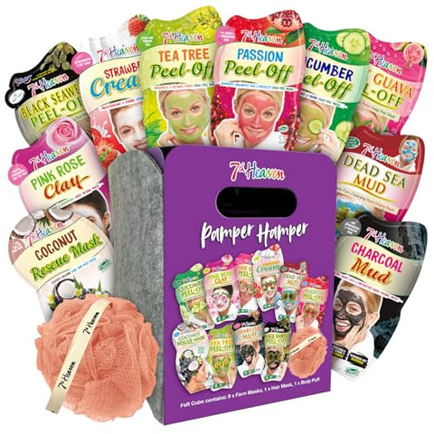 7th Heaven Pamper Hamper Skincare Set - 9 x Face Masks Skincare