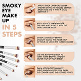 7 Piece Essentials - Pencil, Shader, Tapered, Definer - Vegan Synthetic Bristles