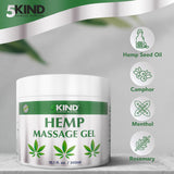 5kind Hemp Active Gel 300ml -Hemp Gel Muscle Rub Rich in Natural Extracts