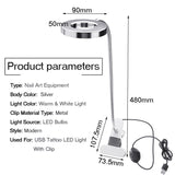 2in1 Adjustable USB LED desk lamp