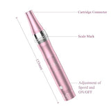 Dermapen Microneedling Pen, Professional Cordless Derma Pen Electric Micro Needling Pen Adjustable Speeds with 12pins 36pins