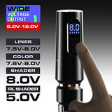 STIGMA Wireless Rotary Tattoo Machine Professional  2000mAh Battery Power with 2 Pcs Grips