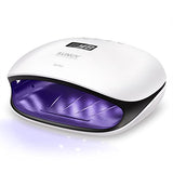 UV Led Nail Lamp, 48W UV Nail Dryer with 4 Timers Sensor and Double Speed Drying