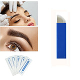 18 Pin Microblading Blade Eyebrow Tattoo Needles for Permanent Makeup (50 pieces)