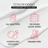 Real Collagen Fit, Hydrolyzed Collagen Wrapping Mask, Peel Off Facial Mask for elasticity, Korean Skin Care, 50ml, 1.69 fl. oz.