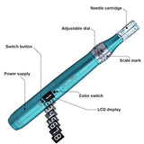 TBPHP P20RL Derma pen Wireless with 25 Replacement Cartridges And 7 Speed Dermapen with 3 Batteries