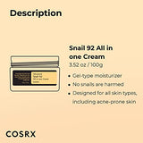 Snail 92 All in one Cream, 3.53 oz/100g |  Deep & Intense Hydration, Korean Skin Care