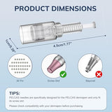 36 Pin Micro Needle Cartridge for Microneedling Derma Pen,(10pcs 36pin Needles)