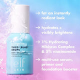 e.l.f. Holy Hydration! Thirst Burst Drops, Gel Serum Drops, For a Dewy, Plump Complexion, Vegan & Cruelty-Free