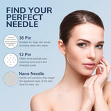 36 Pin Micro Needle Cartridge for Microneedling Derma Pen,(10pcs 36pin Needles)