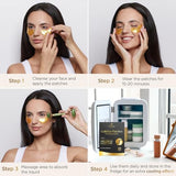 Under Eye Masks Anti Wrinkle 20 Pairs Gold Eye Masks Skincare for Dark Circles and Puffiness