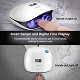 UV Led Nail Lamp, 48W UV Nail Dryer with 4 Timers Sensor and Double Speed Drying