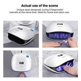 UV Led Nail Lamp, 48W UV Nail Dryer with 4 Timers Sensor and Double Speed Drying