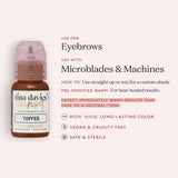 Tina Davies Professional Eyebrow PIgments - High Retention - 1/2oz