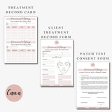 14 Permanent makeup forms, PMU consent form, makeup consultation, PMU aftercare card, lip blush form, microblading, beautician form pack