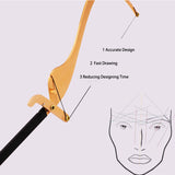 Professional Design Microblading Line Marker Ruler With 10 Piece Thread